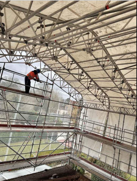 Montage d'échafaudage, Paris