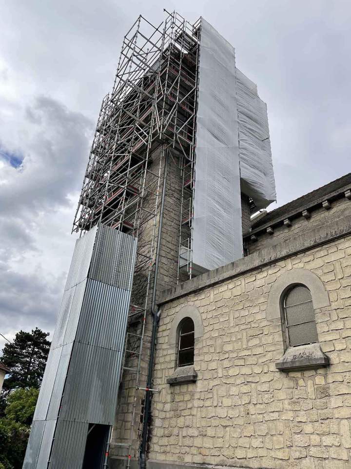 Montage d'échafaudage, Île-de-France