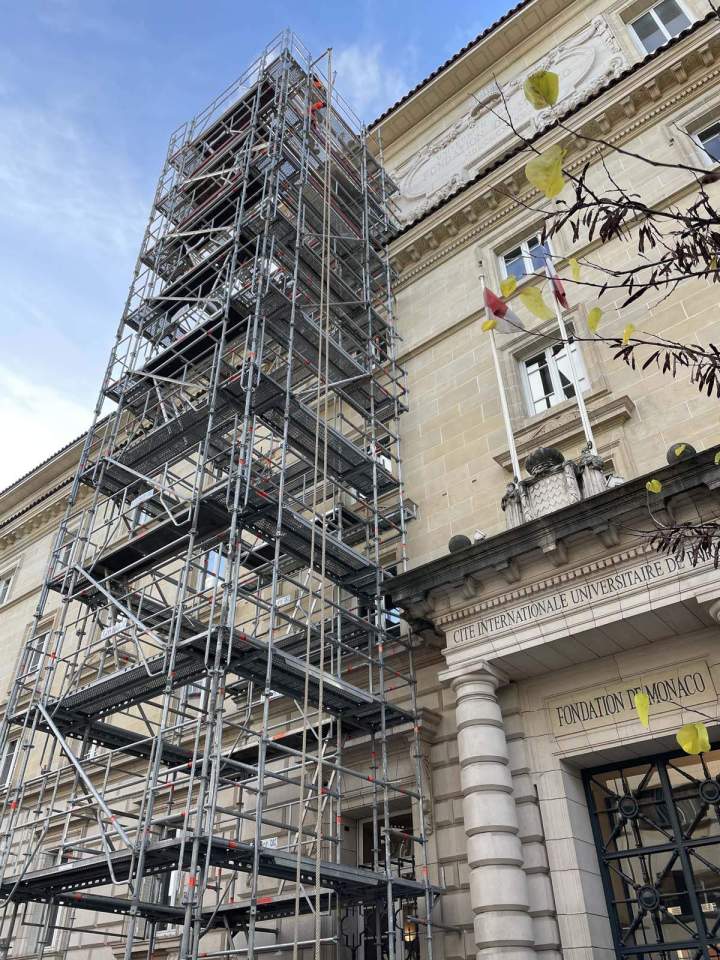 Échafaudage de rénovation, Île-de-France